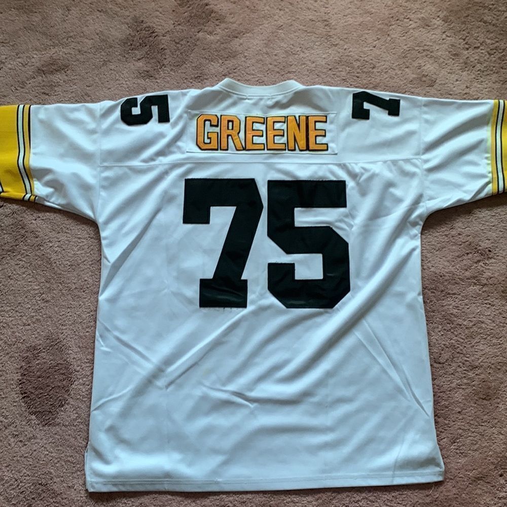 Mitchell & Ness Joe Greene Pittsburgh Steelers 1975 Throwback Jersey White 54 - Picture 5 of 6